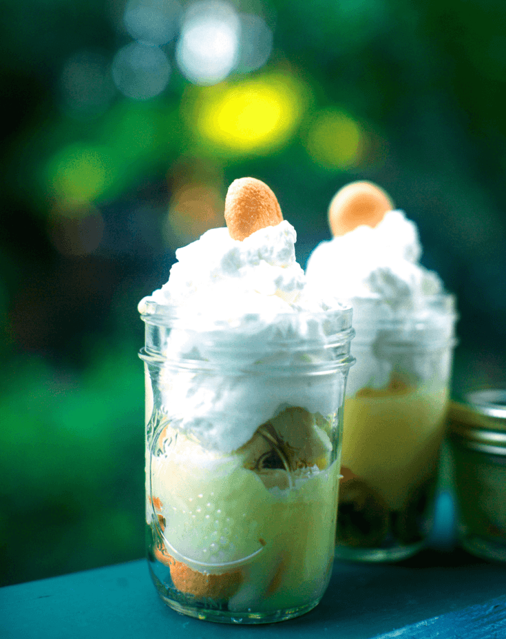 Stacy Lyn's banana pudding in mason jars