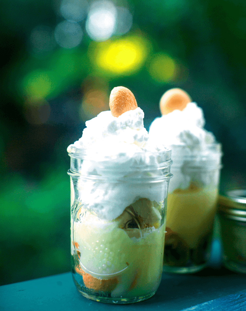Stacy Lyn's banana pudding in mason jars