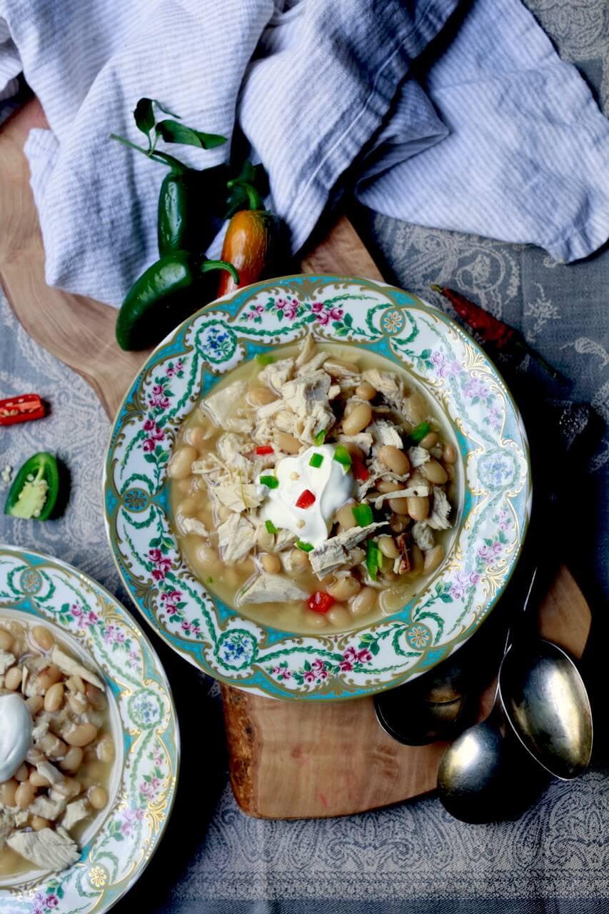 White chili with turkey, recipe by Stacy Lyn Harris