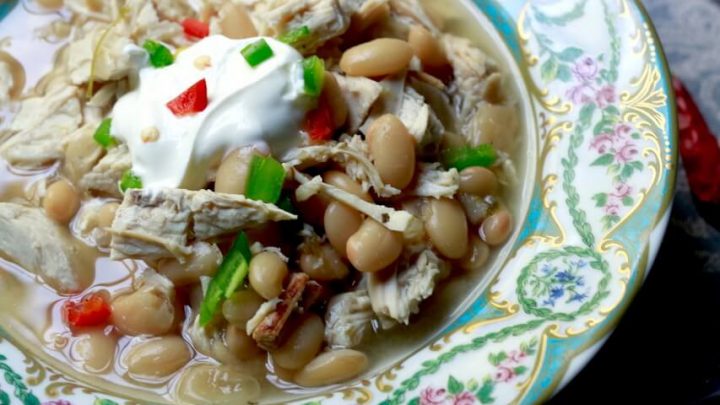White chili with turkey, recipe by Stacy Lyn Harris