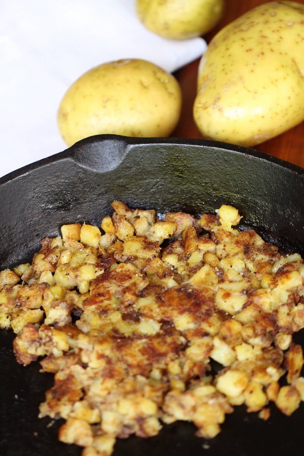 Crispy homemade hash brown breakfast dish, recipe by Stacy Lyn Harris