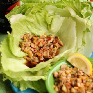 healthy lettuce wraps made with fresh quail meat, recipe by Stacy Lyn Harris