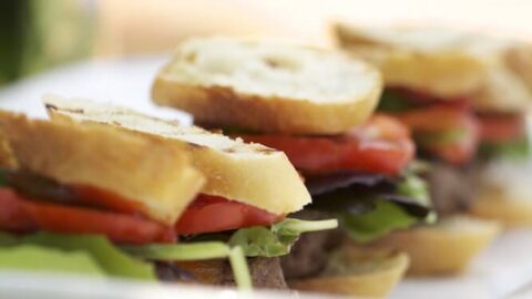 Venison Burger Sliders. An easy way to use up your venison stockpile to make a gameday snack that's perfect for the Super Bowl