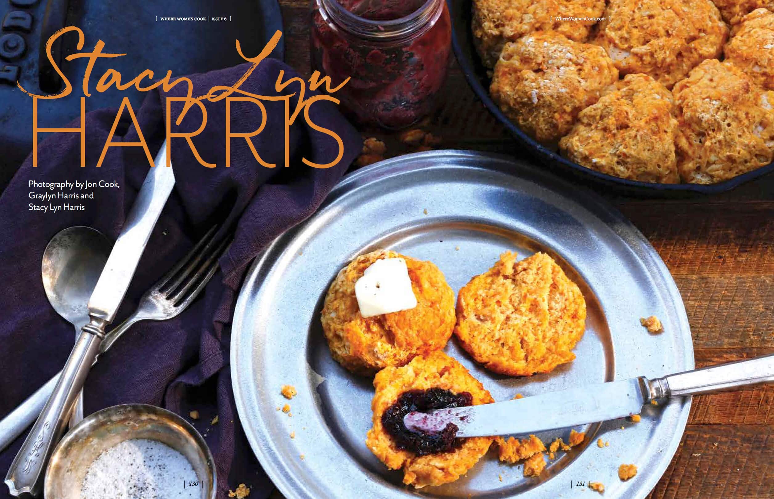 Where Women Cook Spring 2019 magazine featuring Stacy Lyn Harris