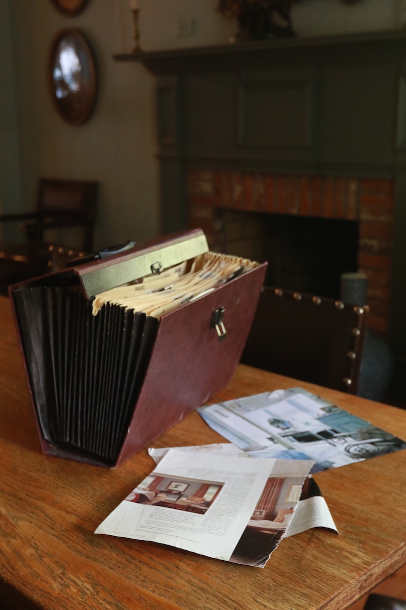 A folder full of magazine cutouts that has helped Stacy Lyn Harris discover her personal style