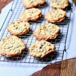 Chocolate chip oatmeal pecan cookies, also known as cowboy cookies, recipe by stacy lyn harris