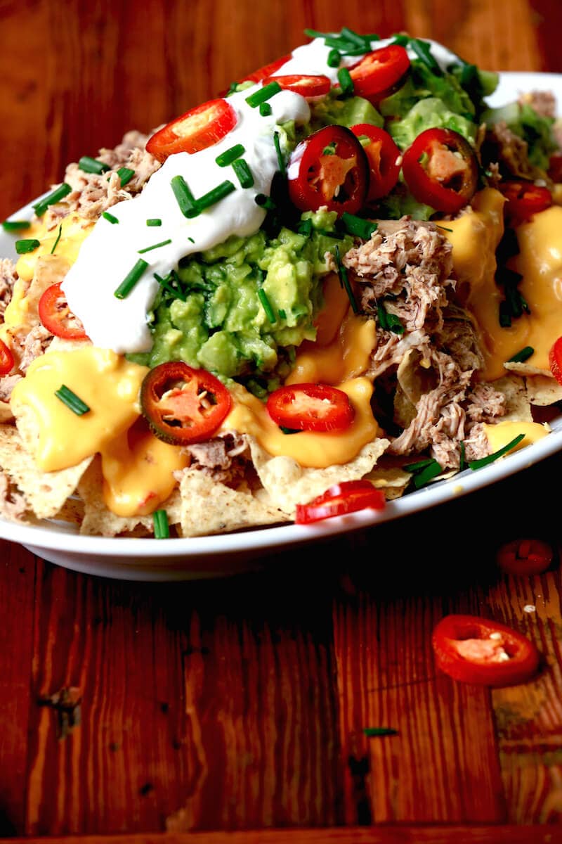 Slow Cooker Pheasant Nachos, recipe by Stacy Lyn Harris from her Harvest Cookbook