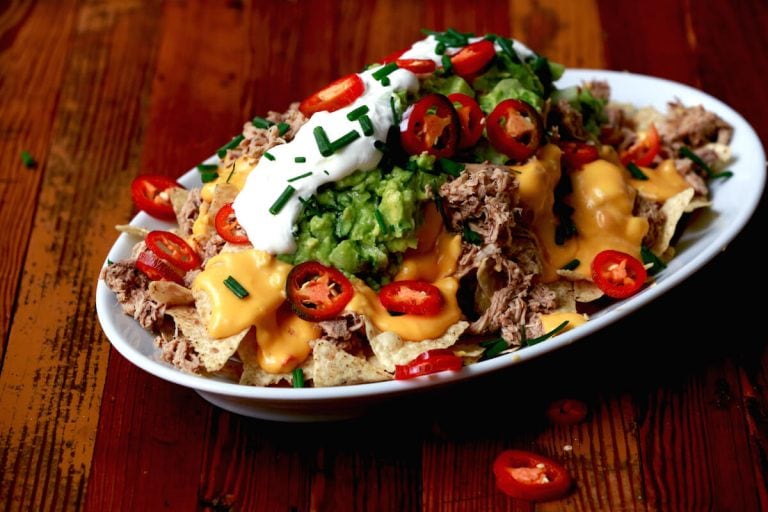 Slow Cooker Pheasant Nachos, recipe by Stacy Lyn Harris from her Harvest Cookbook