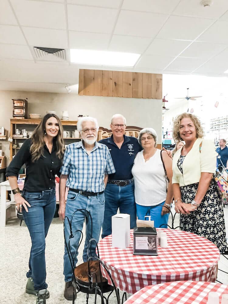 Stacy Lyn Harris visiting the Lehman's facility in Ohio while speaking at the Country Living Workshop for Lehman's hardware