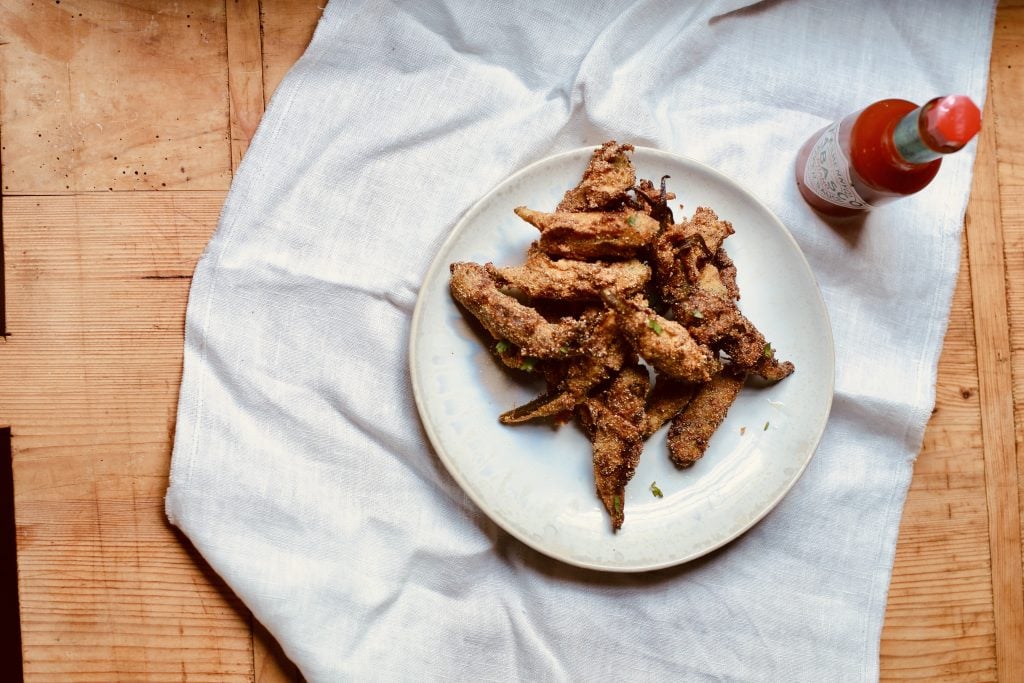 Fried Pickled Okra Horizontal
