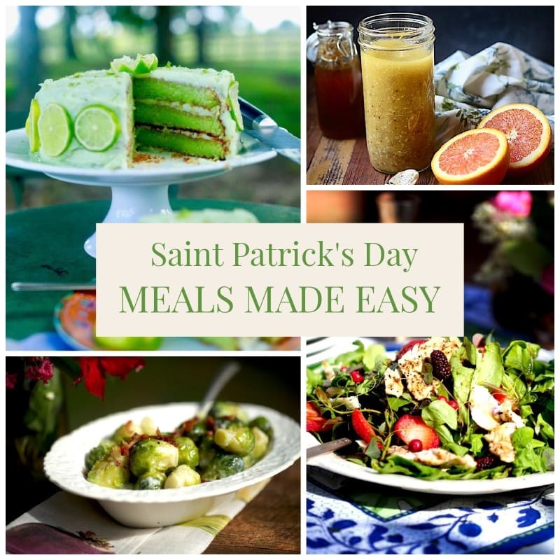 green food for St. Patrick's