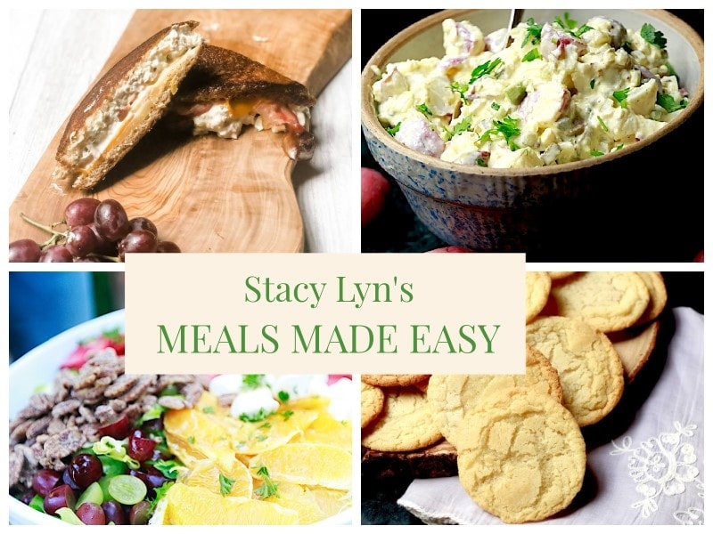 mouthwatering tuna salad sandwich and chopped salad - Stacy Lyn's Meals Made Easy
