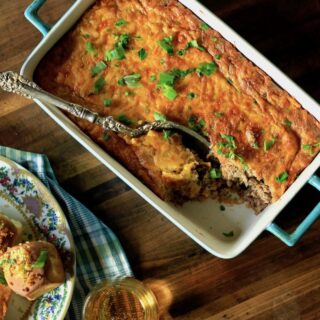 grits casserole with green onions