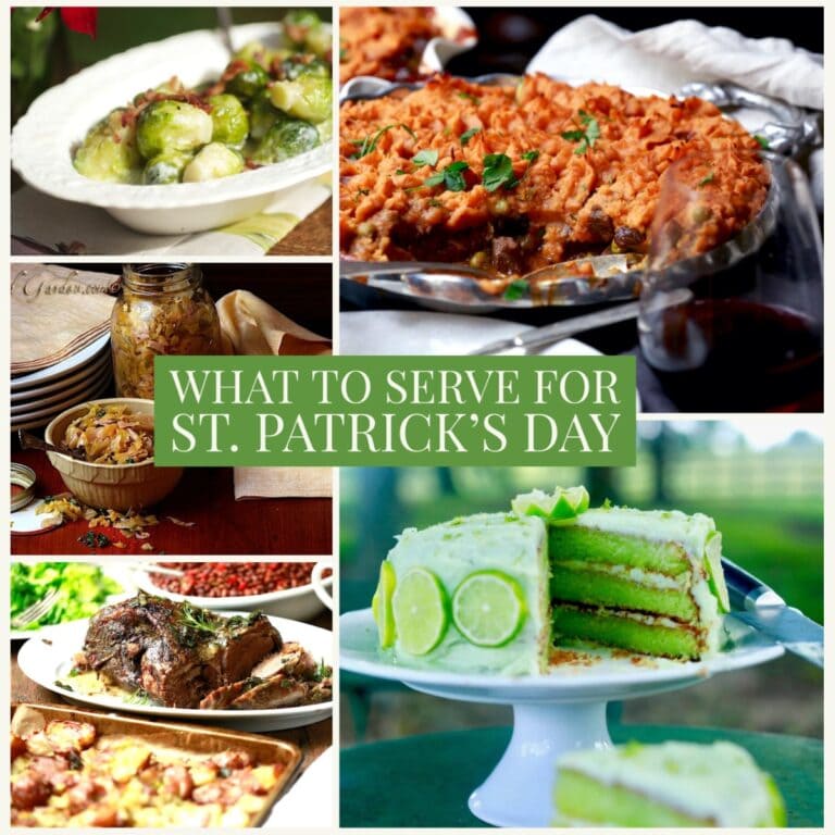 St. Patricks Day meal montage - green dishes, shepherd's pie