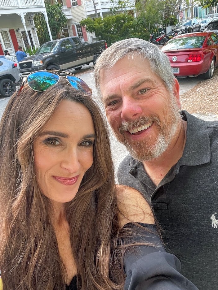 Stacy Lyn and Scott smiling selfie in the Florida Keys