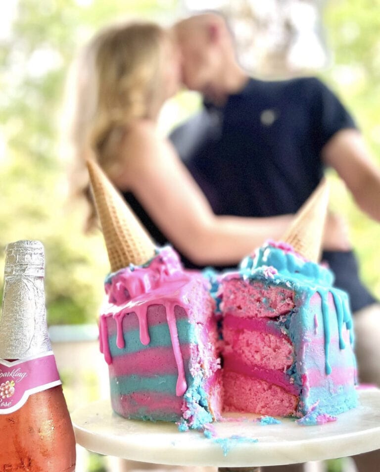 Boy or girl? Celebrating the reveal of a new grandbaby!