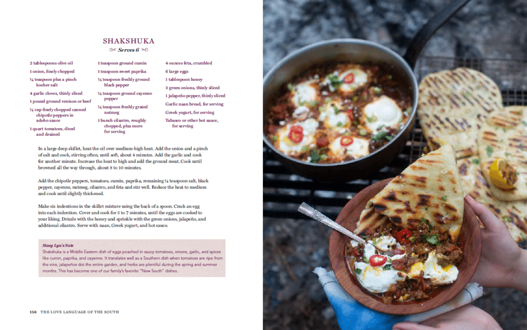 recipe and photo of shakshuka from Stacy Lyn Harris's Love Language of the South