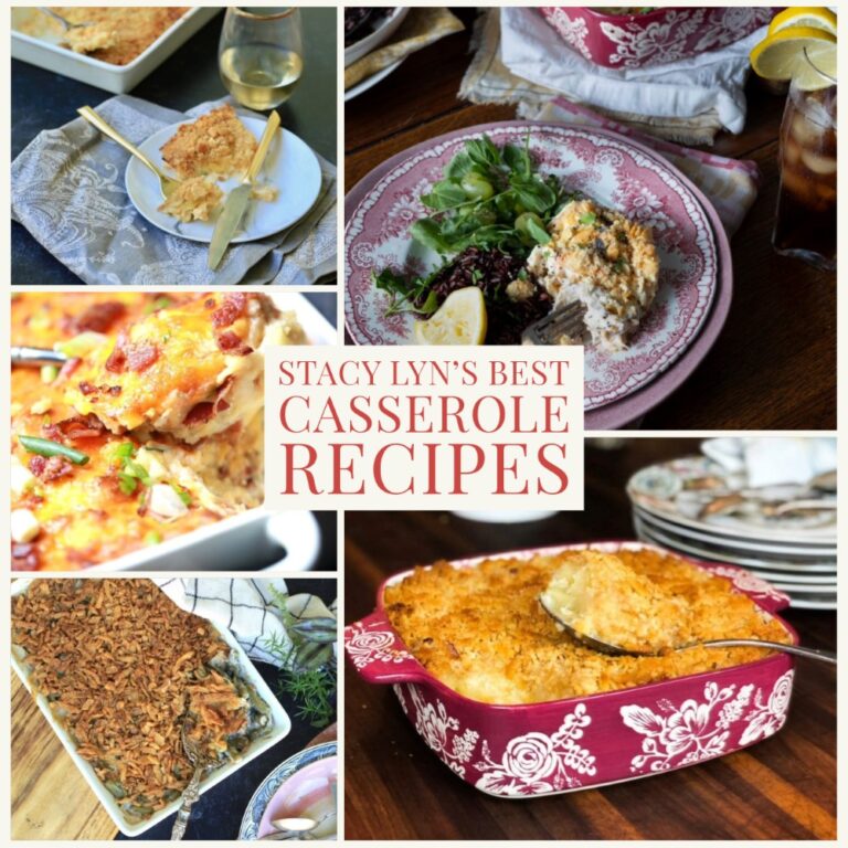 photo montage of Stacy Lyn's best casserole recipes