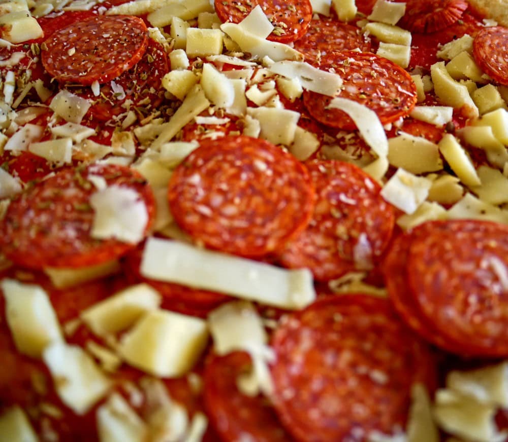 pepperoni and cheese pizza toppings