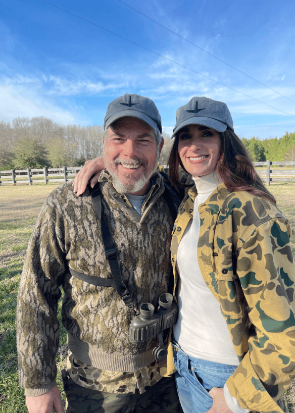 Stacy Lyn and Scott together outdoors, smiling