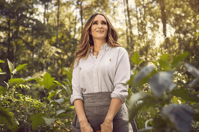 Stacy Lyn Harris in garden