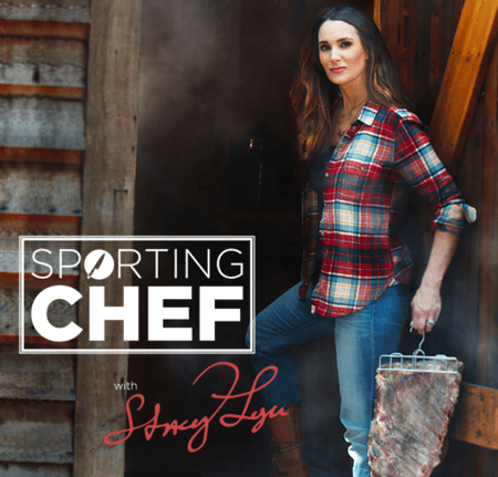 Stacy Lyn Harris as host of The Sporting Chef
