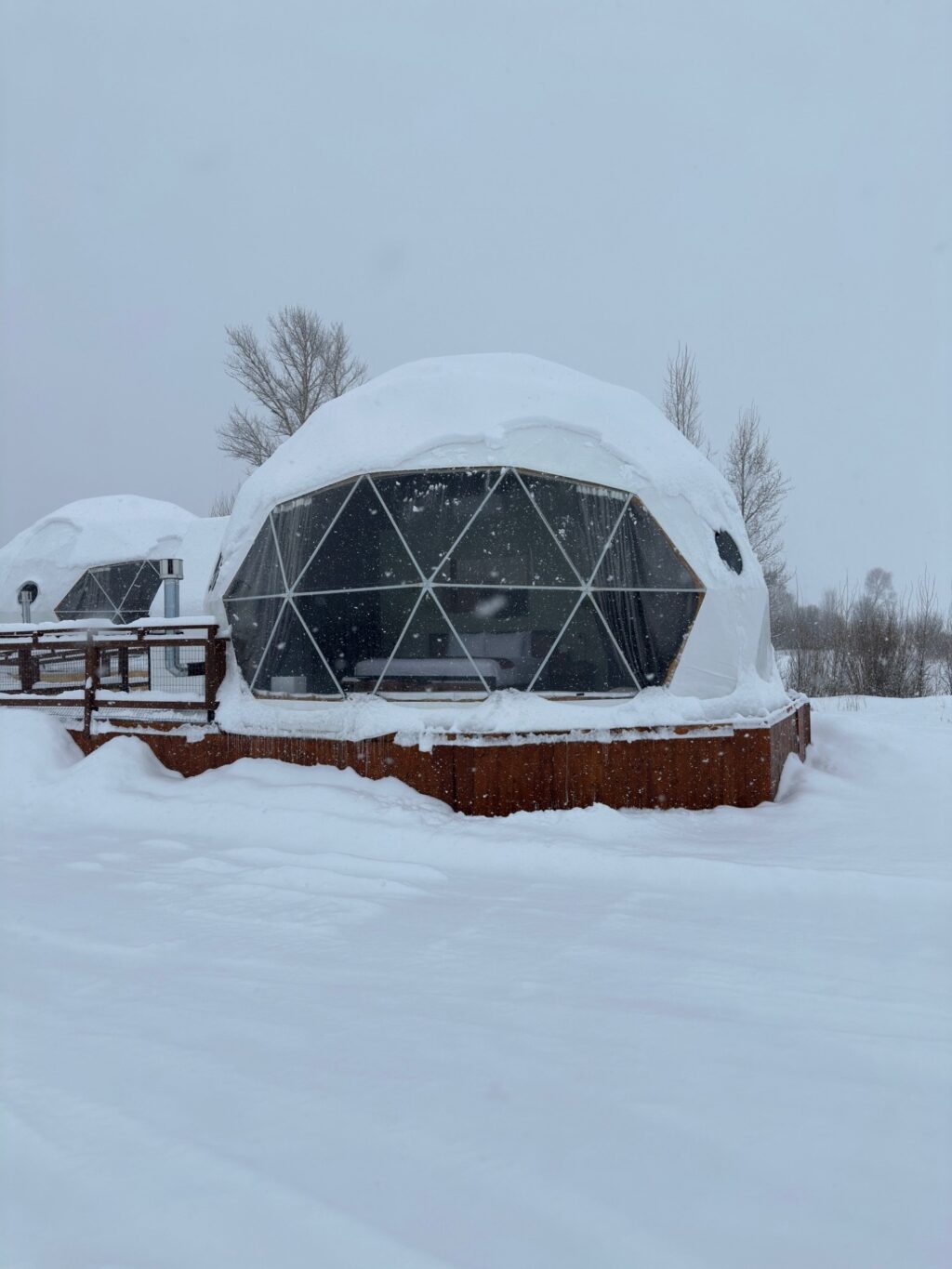 yurt / geodesic dome in Jackson Hole